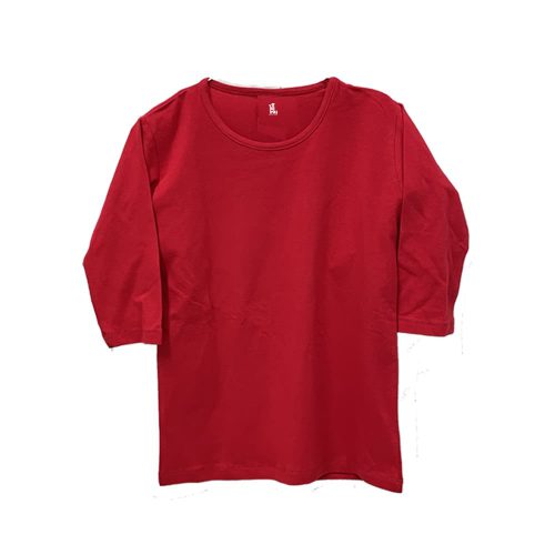 חולצה לייקרה שרוול 3-4 בצבע אדום